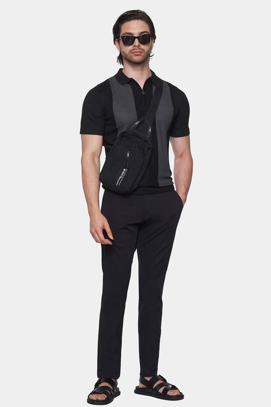 The Quarter Zip (Blackstripe) - Bright Moons