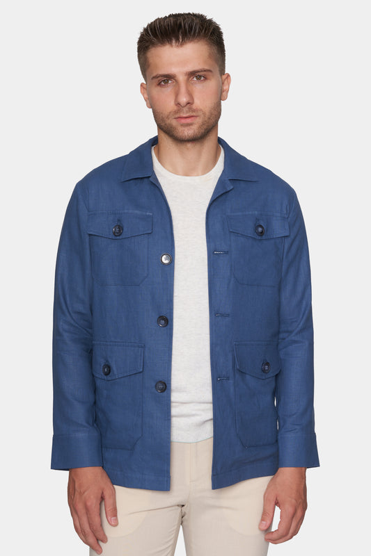 Slim Safari Coat (ocean) - Bright Moons