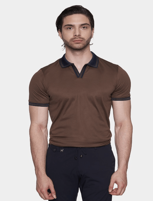 The Open Polo (Chocolate) - Bright Moons