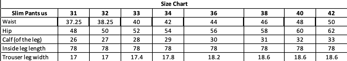 BRIGHT_MOON_PANTS JEAN & size chart (50034) (1) - Bright Moons