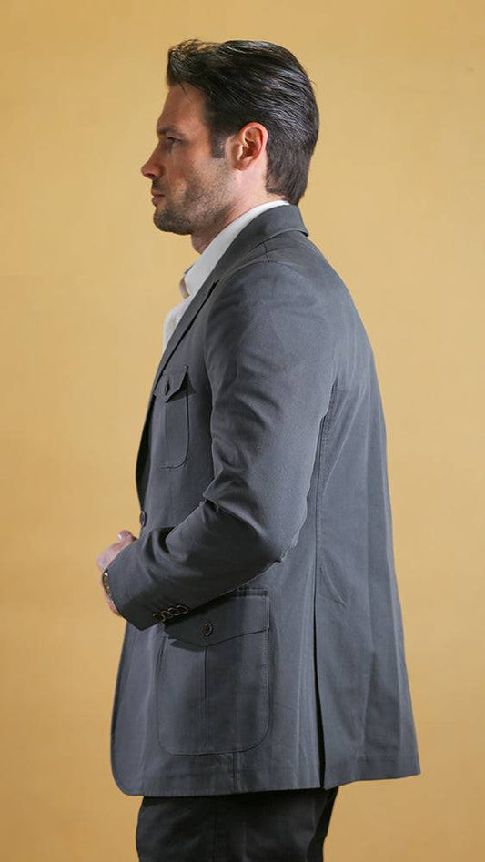 The Bespoke Blazer (Asphalt) - Bright Moons