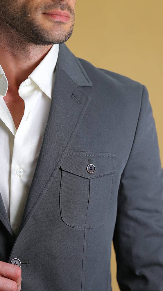 The Bespoke Blazer (Asphalt) - Bright Moons