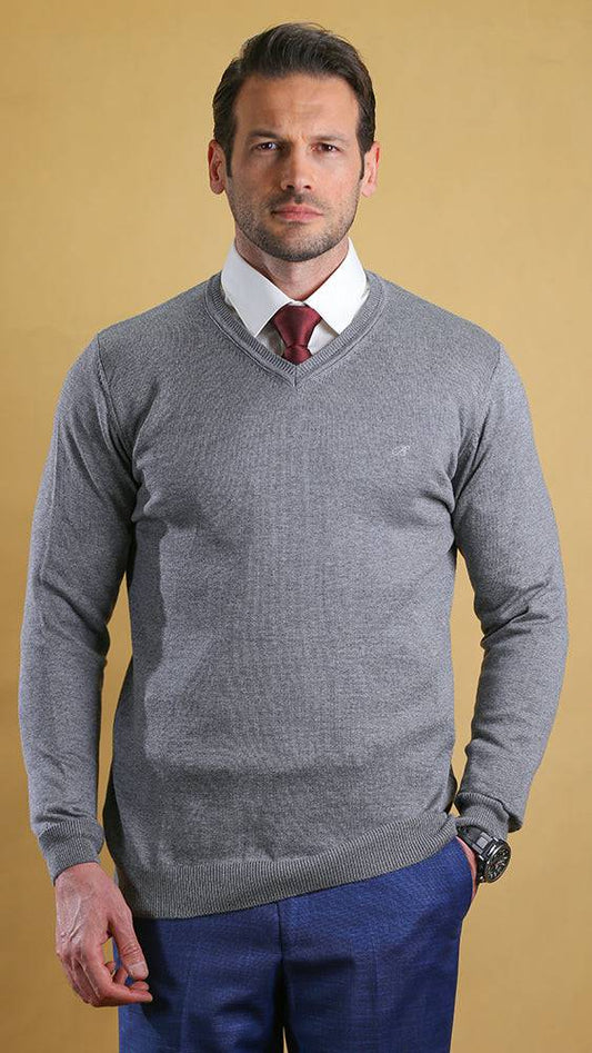 The Caravan vneck(Silver) - Bright Moons