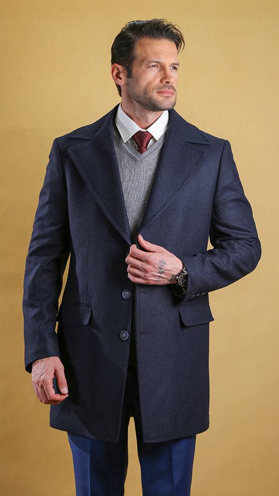 The Superlative Overcoat (Navy) - Bright Moons