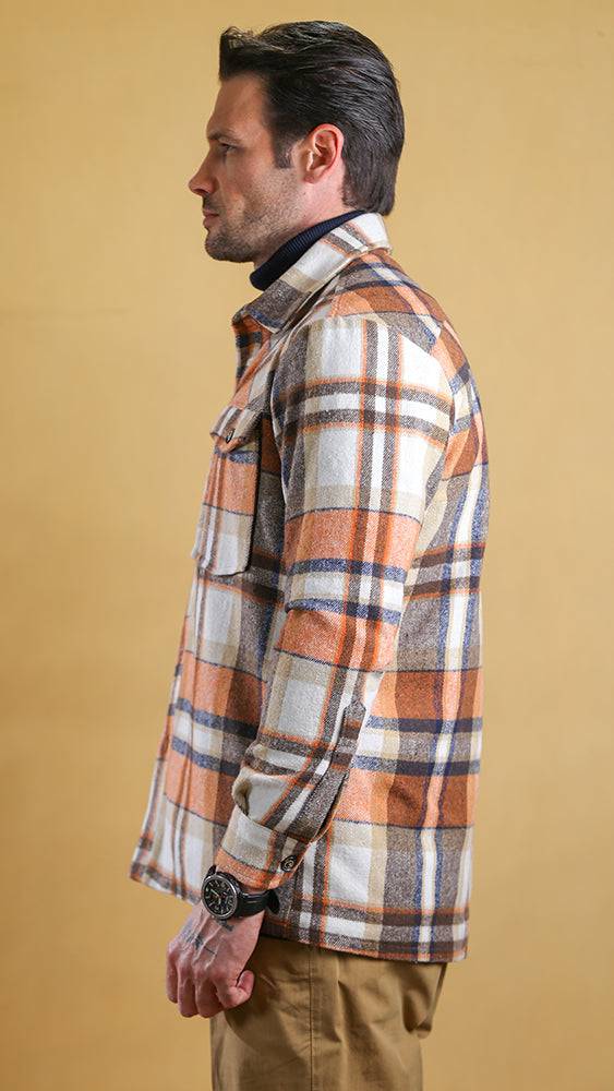 The Wanderer Shacket (Industrial Plaid) - Bright Moons