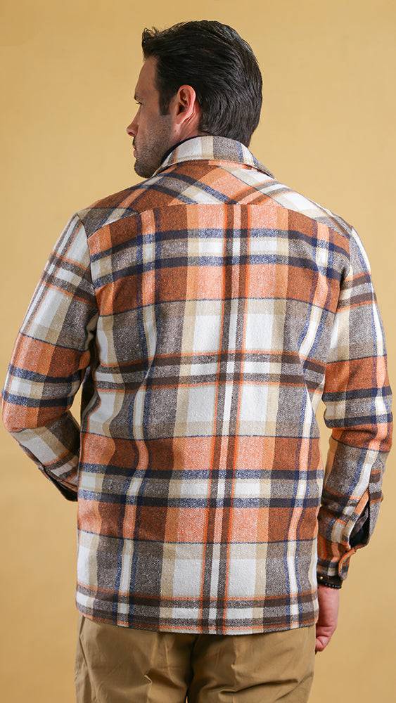 The Wanderer Shacket (Industrial Plaid) - Bright Moons