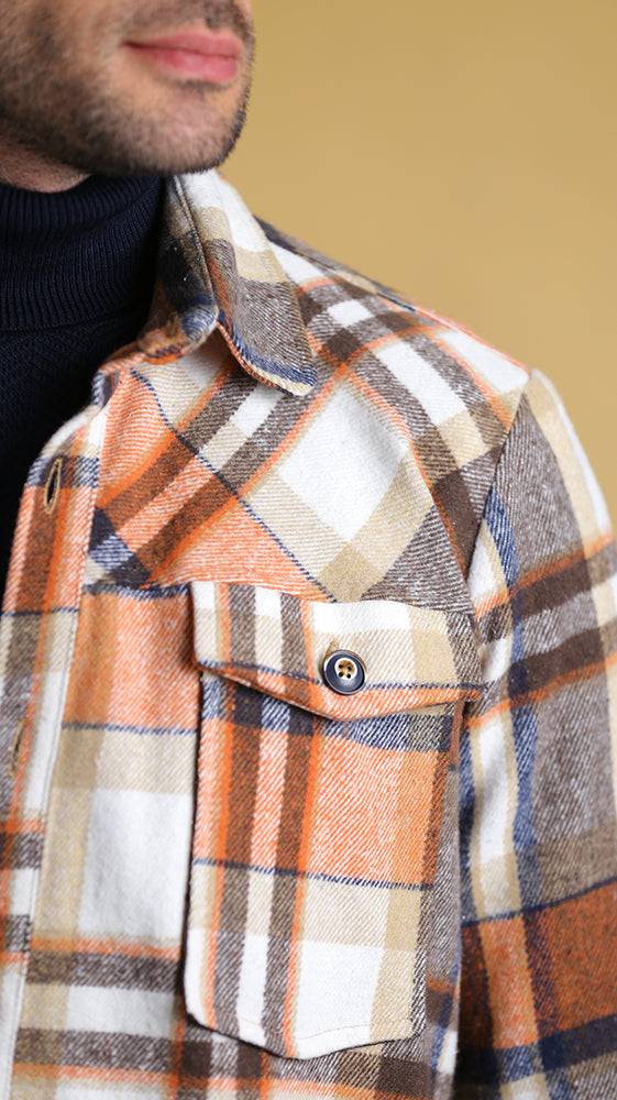 The Wanderer Shacket (Industrial Plaid) - Bright Moons