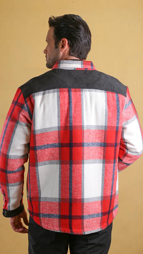 The Wanderer Shacket (Crimson Plaid) - Bright Moons
