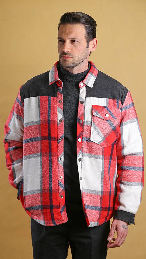 The Wanderer Shacket (Crimson Plaid) - Bright Moons