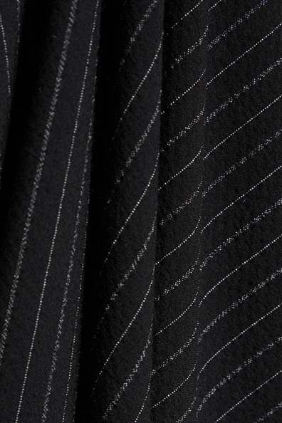 The Luxe Zip Jacket (Black Pinstripe) - Bright Moons
