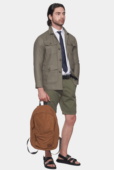 The Slim Safari Coat (Olive) - Bright Moons