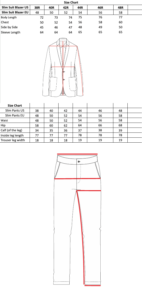 The Bespoke Suit (Slate) - Bright Moons