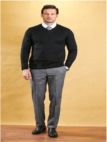 The Caravan Vneck (Classic Black) - Bright Moons