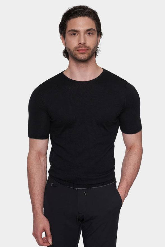 The Casual Slim Shirt (Black) - Bright Moons