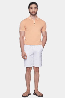 The Quarter Button Polo (Creamsicle Orange) - Bright Moons