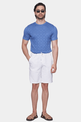 The Premium Essential Tee (True Blue) - Bright Moons