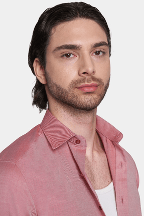 salmon dress shirt - Bright Moons