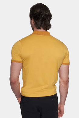 The Quarter Button Polo (Nitro Yellow) - Bright Moons