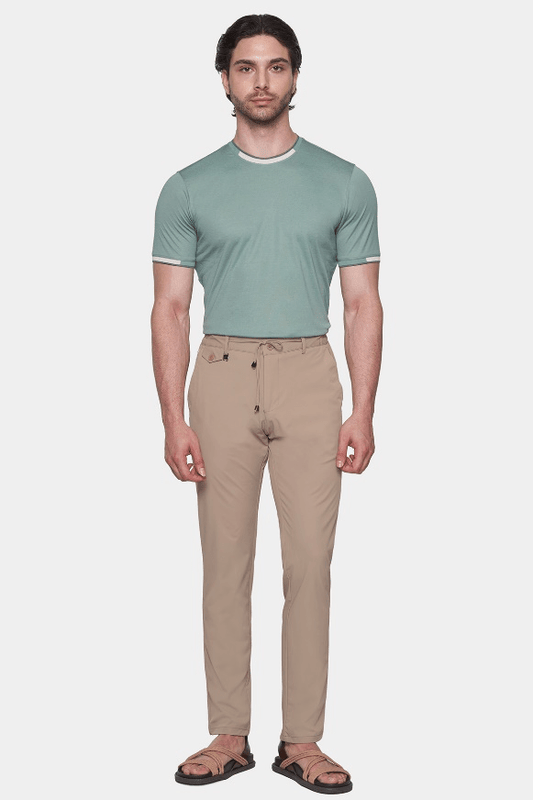 The Drawstring Trouser (Caramel) - Bright Moons