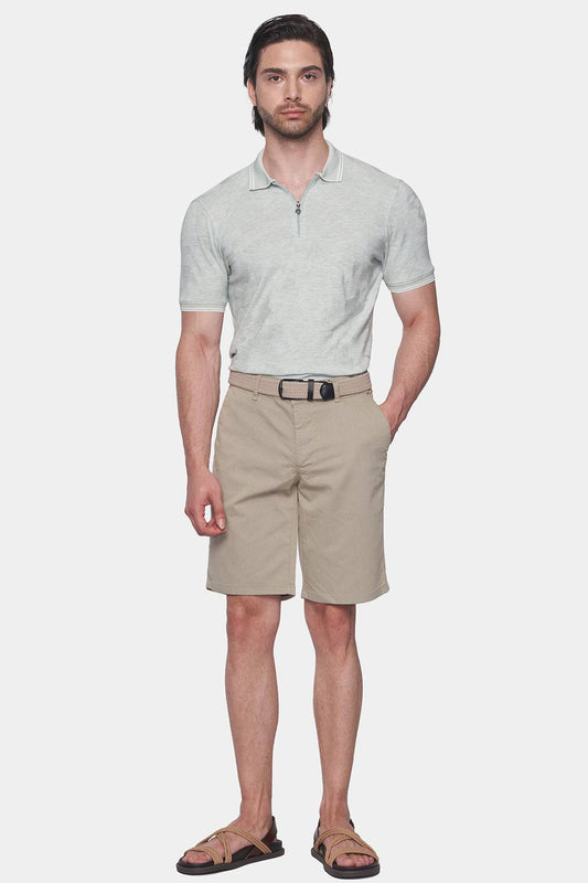 The Quarter Zip Polo (Sage) - Bright Moons
