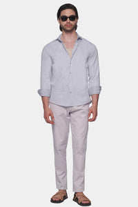 The Slim Casual Shirt (Powder Gray)