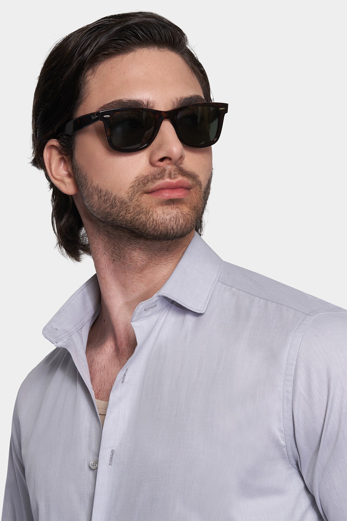 The Slim Casual Shirt (Powder Gray)