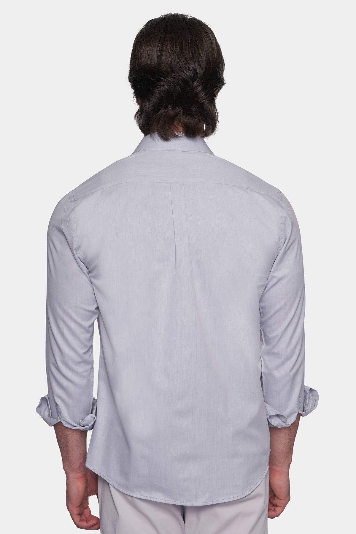 The Slim Casual Shirt (Powder Gray)