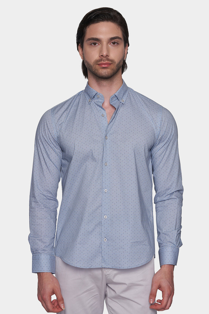 The Pattern Dress Shirt (Executive Blue)