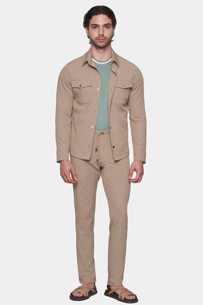 The Slim Overshirt (Beige)