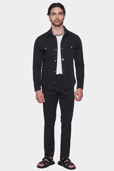 The Slim Overshirt (Black)