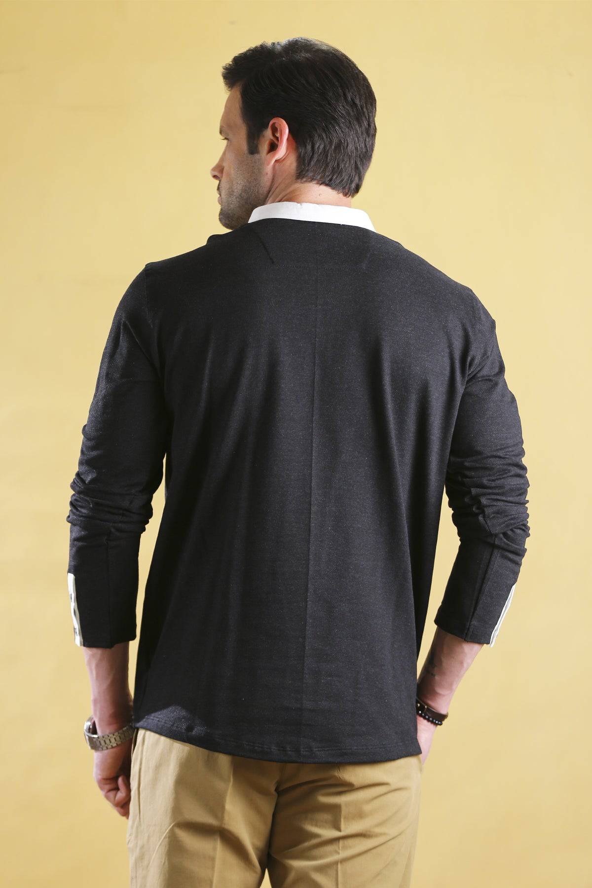 The Essential POLO SHIRT (Black) - Bright Moons