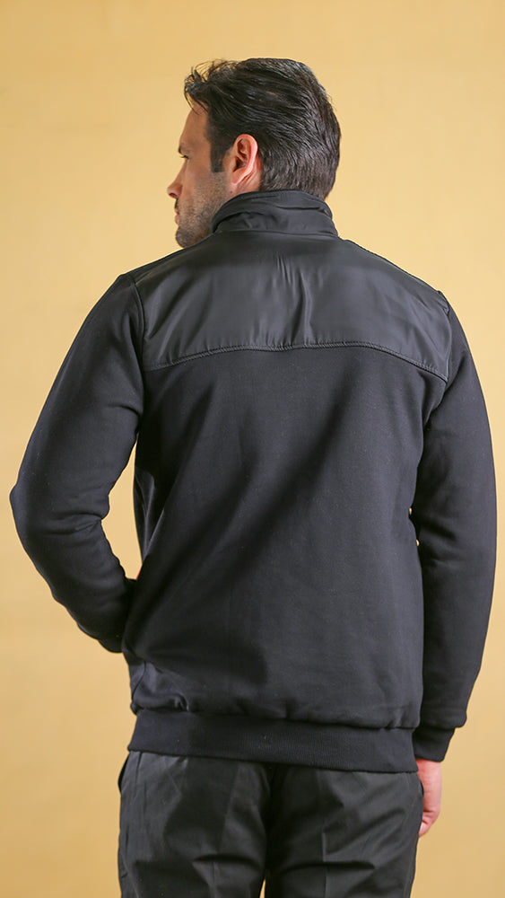 The Quarter-Panel Tech Sweater (Navy)