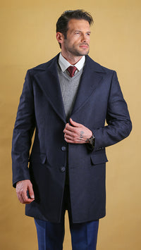 The Superlative Overcoat (Navy)