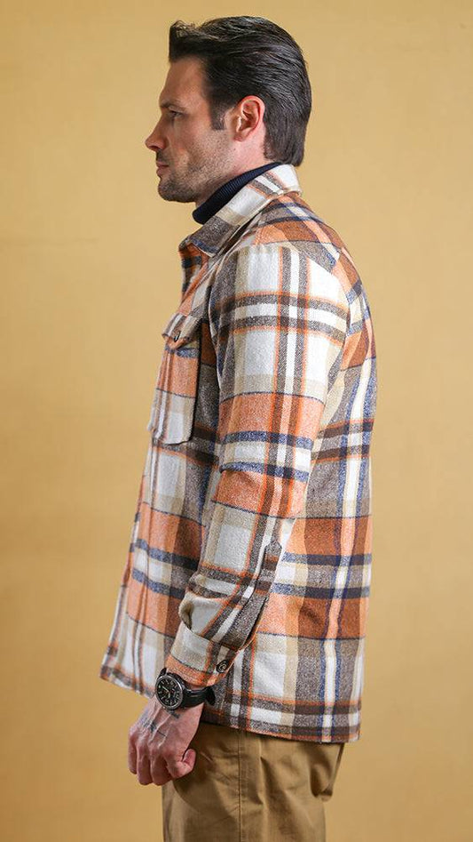 The Wanderer Shacket (Industrial Plaid) - Bright Moons