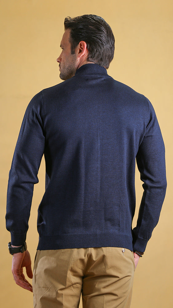 The Trailblazer Sweater (Navy Crimson)