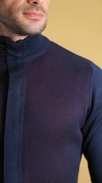 The Trailblazer Sweater (Navy Crimson)