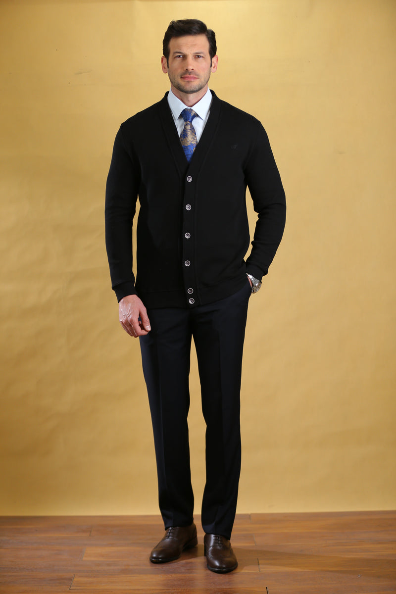 The Dweller Cardigan (Classic Black)