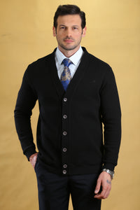 The Dweller Cardigan (Classic Black)