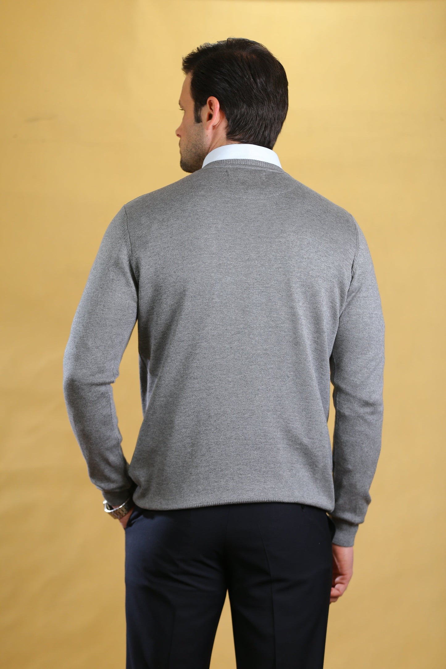 The caravan crewneck(Pure platinum) - Bright Moons