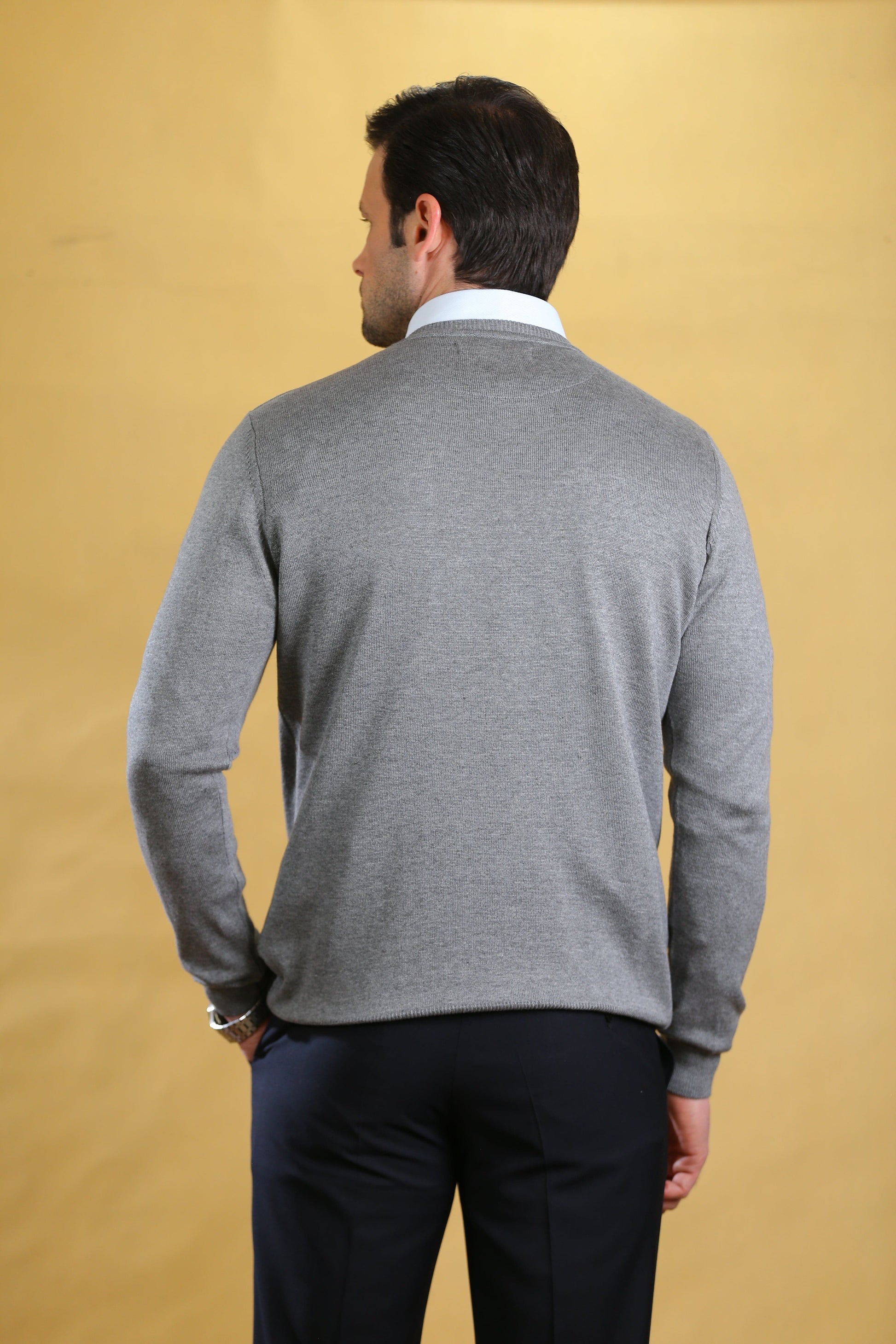 The caravan crewneck(Pure platinum) - Bright Moons