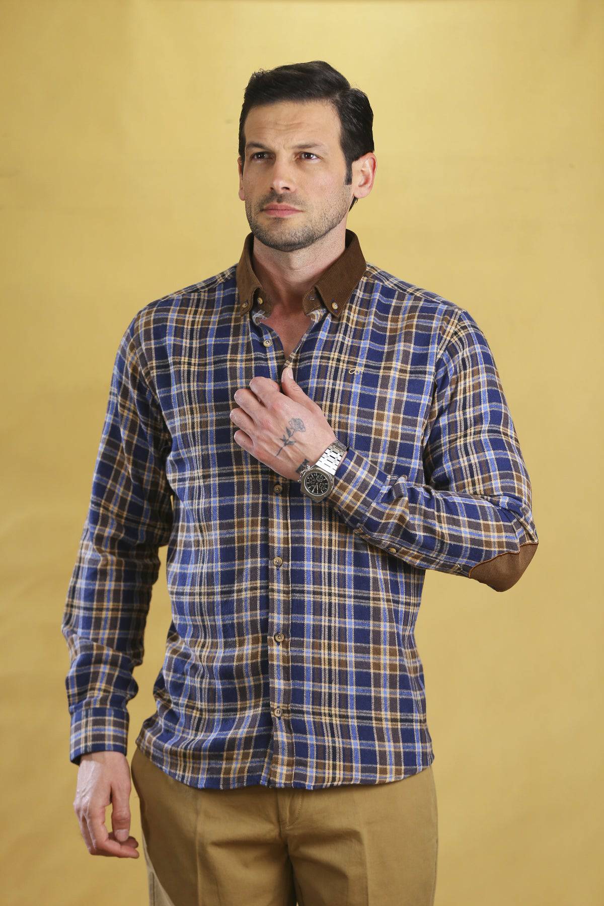 The Woodsman Shirt(Autumn Plaid) - Bright Moons