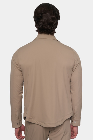 The Slim Overshirt (Beige)