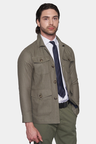 The Slim Safari Coat (Olive)