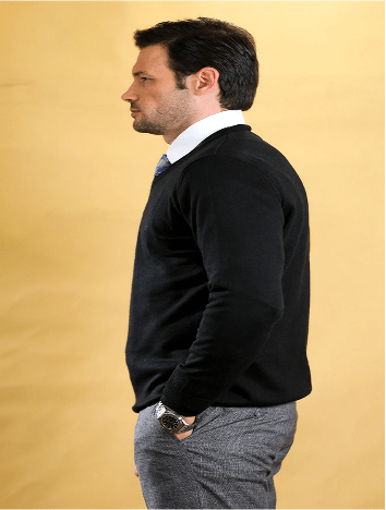 The Caravan Vneck (Classic Black) - Bright Moons