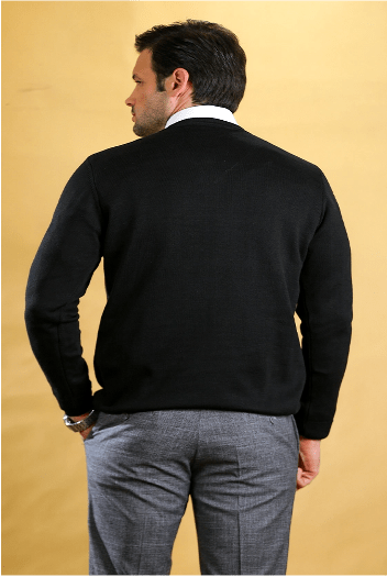 The Caravan Vneck (Classic Black) - Bright Moons