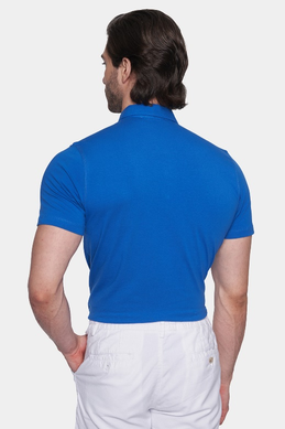 The Quarter Button Polo (Cobalt)