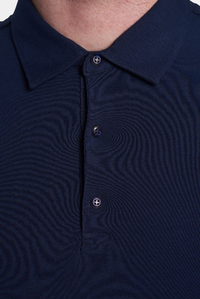 The Quarter Button Polo (Aegean Blue)