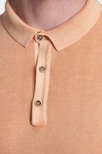 The Quarter Button Polo (Creamsicle Orange)