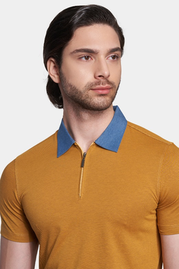 The Quarter Zip Polo (Gulf Orange)