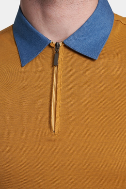 The Quarter Zip Polo (Gulf Orange)